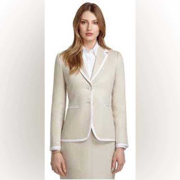NWT Brooks Brothers Tan Linen Suit - Picture 1 of 9